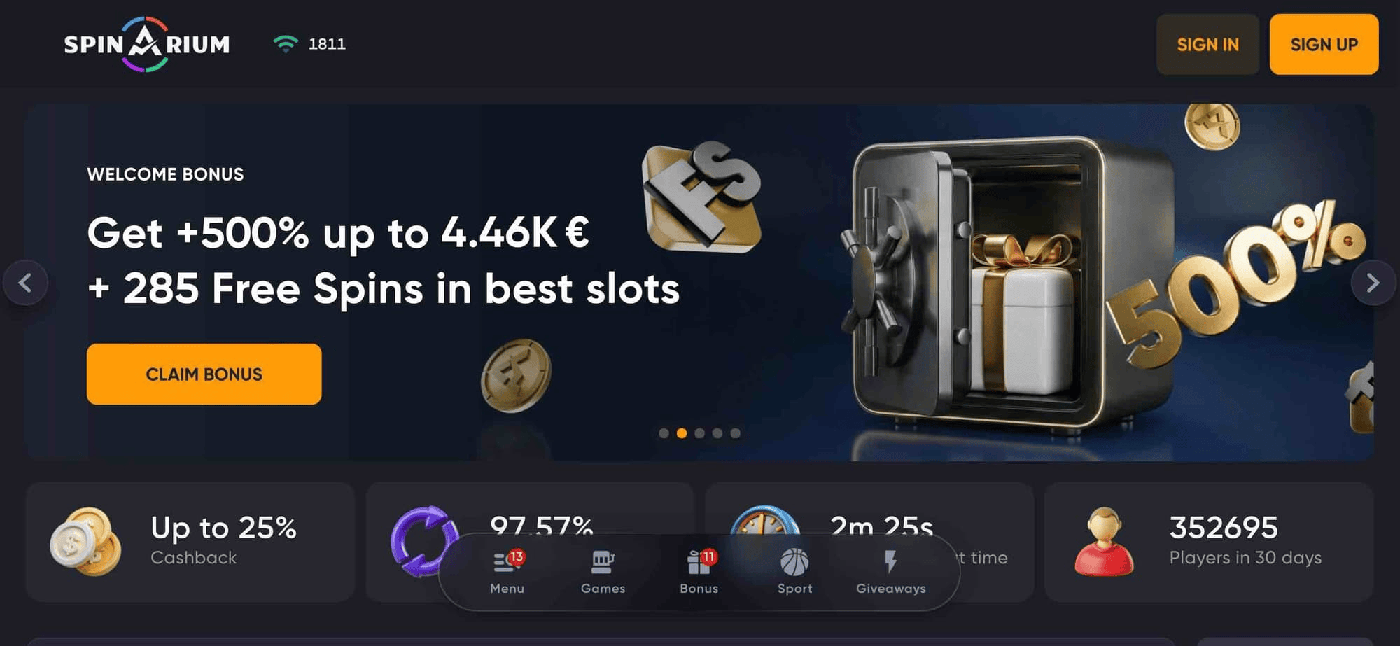 3. Spinarium Casino