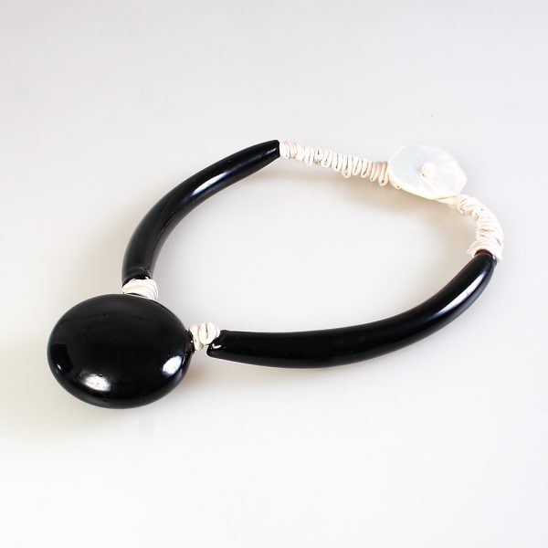 collana vetro murano venezia berenice nero